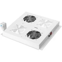 Abbildung von DIGITUS Dachlüftereinheit für NW Schrank (Dynamic / Unique) &amp; SRV (Dynamic) 2x Lüfter Thermostat Grau