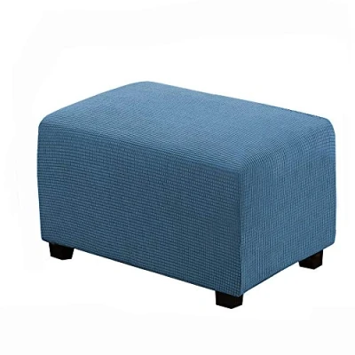 Abbildung von WINS Bezug für Ottoman, rechteckig, dehnbar, Ottomane, Sofa, Sitzsack, Blau