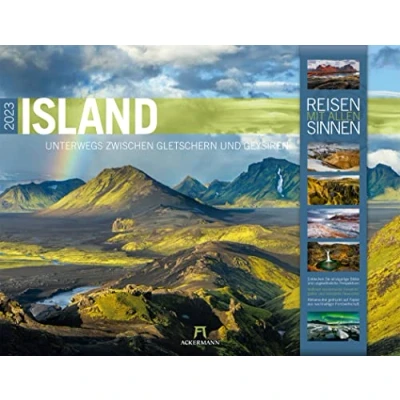Abbildung von Island Kalender 2023, Wandkalender im Querformat (54x42 cm) Natur und Reisekalender
