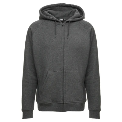 Abbildung von Urban Classics ZIP Hoody Sweatjacke, Herren, Größe: Small, Charcoal