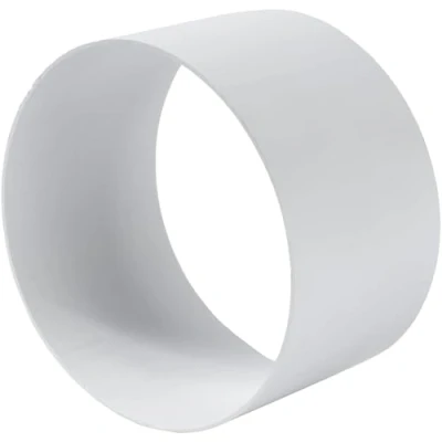 Abbildung von Vent Systems Ø125 mm Kunststoff Weiblich Rundrohr Kanalverbinder für gerade oder flexible Rohre Lüftungssystem Zubehörteil Rohrverbinder Kühlung, Heizung, Lüftung, HVAC