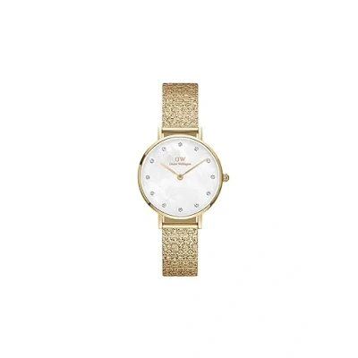 Abbildung von Daniel Wellington Petite Pressed Studio Lumine Uhr goldcoloured, Größe: 28, Gold coloured