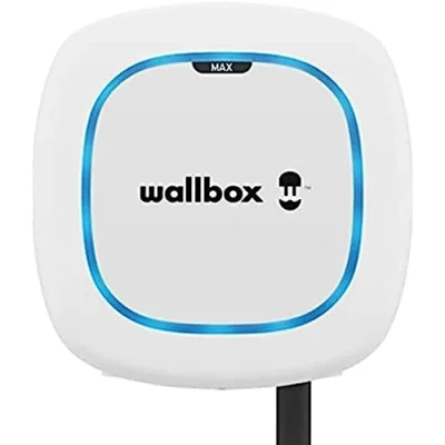 Abbildung von Wallbox Pulsar Max, Ladegerät für Elektrofahrzeuge (7.4kW, Type 2, Wi Fi, Bluetooth, OCPP, Innen/Außen, 5m, einfache Installation), Weiß
