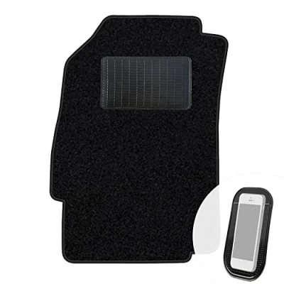 Abbildung von moto MOLTICO Fahrer Fußmatte Auto Velours Fahrerseite Autoteppiche Schwarz Fahrermatte 1 teilig passend für Chevrolet Spark 2010 2015