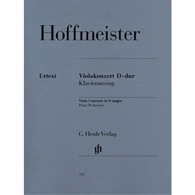 Abbildung von Violakonzert D dur; Klavierauszug: Instrumentation: Viola and Piano, Concertos (G. Henle Urtext Ausgabe)