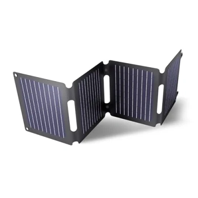 Abbildung von Trust Zuny 40W Faltbares Solarpanel USB C A Ausgang, Tragbares Solarmodul Camping Zubehör, Solar Ladegerät 15W, DC Ausgabeport Outdoor Panel Smartphone Tablet Power Bank Balkon Garten