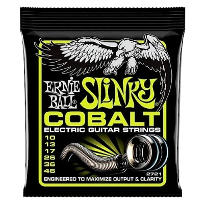 Abbildung von Ernie Ball Saiten, (EB2721 10 46 Cobalt Regular Slinky), EB2721 Slinky E Gitarrensaiten