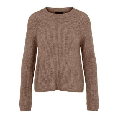 Abbildung von Pieces Pcellen Oneck Strickpullover, Damen, Größe: 36, Fossil
