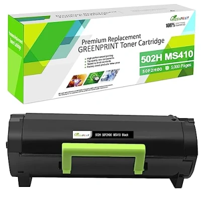 Abbildung von GREENPRINT 502H 50F2H00 Kompatible Tonerkartusche 5000 Seiten Hohe Kapazität für MS410d MS410dn MS415dn MS510 MS510dn MS315dn MS310d MS310dn MS312 MS312dn MS610de MS610dn MS610dte MS610dtn Drucker