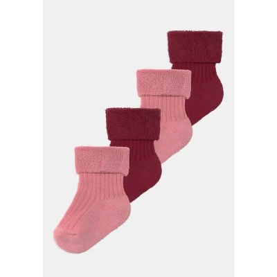 Abbildung von EWERS 2er Pack Babysöckchen Socken mit Rippstruktur für Kinder, Kleinkinder und Babys Bio Baumwolle, GOTS zertifiziert, MADE IN EUROPE, Altrosa/Rosa, Größe 19 22