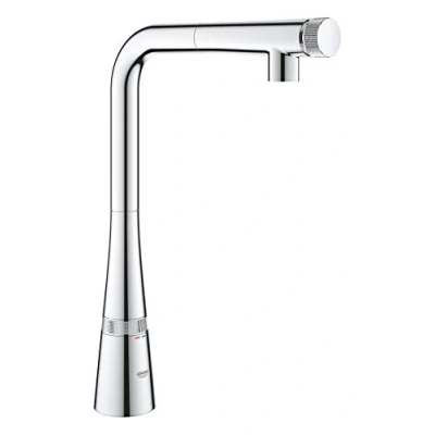Abbildung von GROHE Zedra Spültischbatterie mit SmartControl Küchenarmatur, Wasserhahn in Chrom 31593002