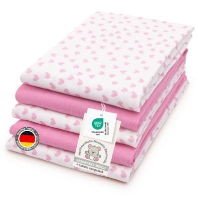 Abbildung von ZOLLNER Spucktuch, (5 tlg., Geschenk Set), mit Geschenkbox, 80x80 cm, 100% Baumwolle