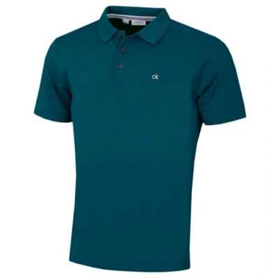Abbildung von Calvin Klein Herren Campus 3 Knopf Kragen Polo Hemd Benzin XL