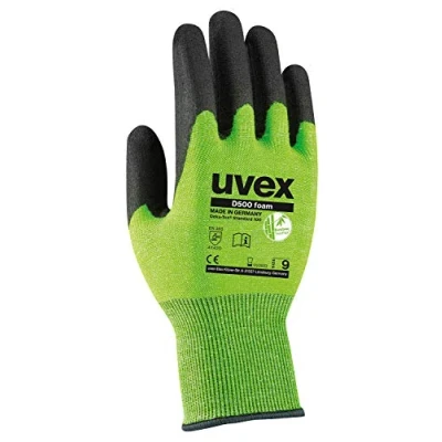 Abbildung von Uvex 60604, Fabrik Handschuhe, Grün, EUE, Polyamid, Stahl, Viskose