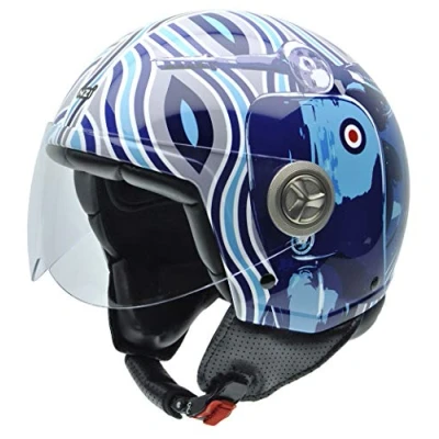 Abbildung von NZI Zeta Graphics Motorradhelm, Blau, M
