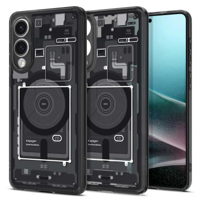 Abbildung von Spigen Ultra Hybrid MagFit Hülle für Samsung Galaxy S25 Edge, Kompatibel mit MagSafe ZeroOne Black