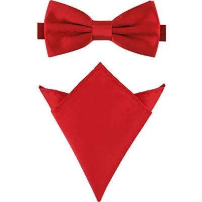 Abbildung von Ladeheid Fliege Herren Schmale &amp; Einstecktuch Set M/P (12cm x 6cm, 22cm 22cm)