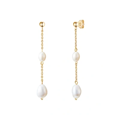 Abbildung von Valero Pearls Ohrringe goldcoloured, Damen, Größe: One Size, Gold/coloured