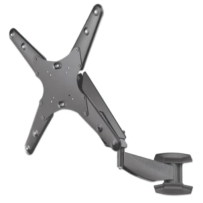 Abbildung von Manhattan 461641 Universal TV Wandhalterung mit Gasdruckfeder Halterungsarm und Kugelgelenk, geeignet für EIN Display von 21&quot; bis 60&quot;* zu 30 kg schwarz