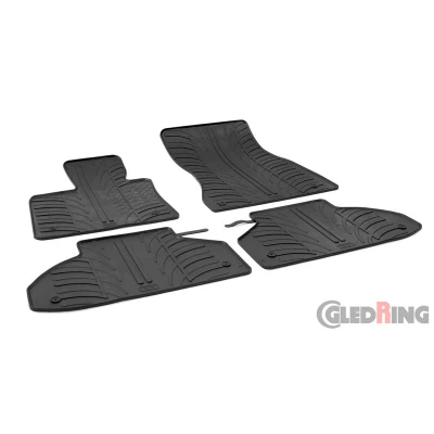 Abbildung von Gledring 0493 Fußmattensatz Gummi vorne und hinten 4 schwarz 750mm 550mm BMW: X6