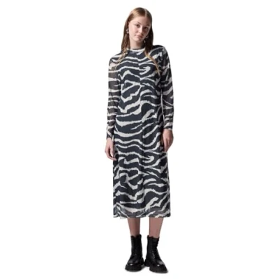 Abbildung von Street One Studio Gemustertes Freizeitkleid, Damen, Größe: 38, Grau