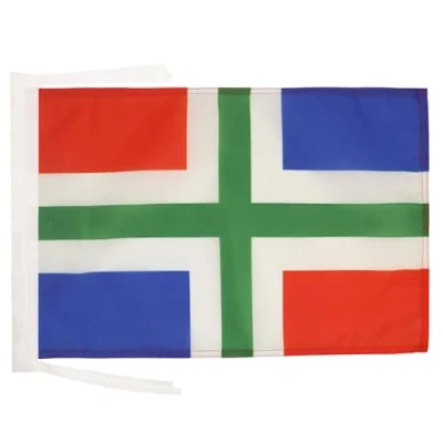 Abbildung von AZ FLAG Flagge Provinz Groningen 45x30 Cm Mit Kordel In Niederlande Fahne 30 x 45 Flaggen