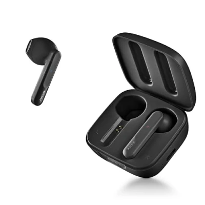 Abbildung von NGS ARTICA Move Black Kabelloses Headset Kompatibel mit Bluetooth 5.3 Technologie und TWS. 28 Stunden Akku, Touch Steuerung, ENC Technologie, Schwarz