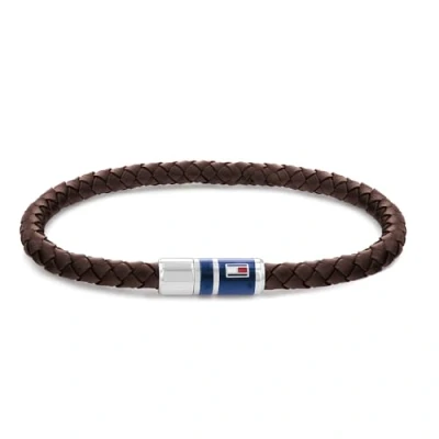 Abbildung von Tommy Hilfiger Braided Armband, Herren, Größe: One Size, Brown