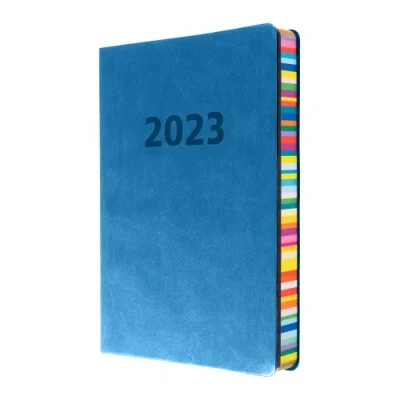 Abbildung von Collins ED153.U57 23 Edge Rainbow A5 Wochenansicht, Terminplaner 2023, Hellblau (ED153.U57 23) Kompletter Planer, Agenda und Tagebuch