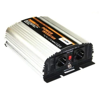 Abbildung von SOLARTRONICS NS2000 Spannungswandler 24V 230V modifizierter Sinus 2000W/4000W Wechselrichter auf Stromwandler mit USB A Anschluss und AC Steckdose Solar Inverter Umwandler