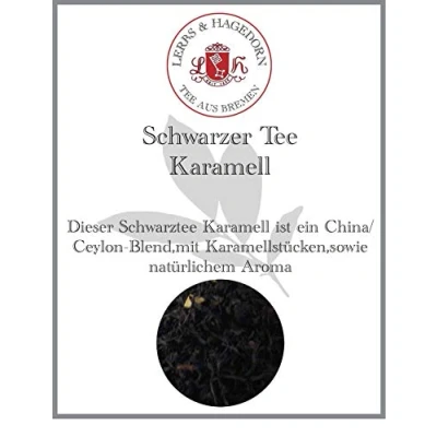 Abbildung von Lerbs &amp; Hagedorn, Schwarzer Tee Karamell 250g (ca. 21 Liter) China/Ceylon Blend,mit Karamellstücken