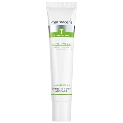 Abbildung von Pharmaceris T Pure Retinol 0,3, Nachtcreme, Gesichtscreme für Erwachsene, Gesichtsfeuchtigkeitscreme Akne Haut, Sheabutter, Anti Falten 40 ml