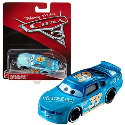 Abbildung von Mattel Auswahl Fahrzeuge Modelle Disney Cars 3 Cast 1:55 Autos, Typ:Buck Bearingly/View Zeen