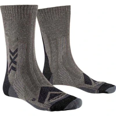 Abbildung von X Socks Hike Perform Merino Crew Wandersocke Braun Mann Grösse 39 41