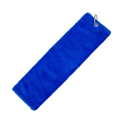 Abbildung von Longridge Luxury 3 Fold Golf Handtuch Blau,