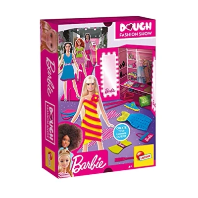Abbildung von Liscianigiochi BARBIE DOUGH FASHION SHOW, Bastelset für Kinder, 5 Jahr(e), Mehrfarbig