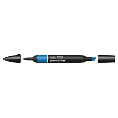 Abbildung von Winsor &amp; Newton &quot; ProMarker 0203355 Professioneller Layoutmarker 2 Spitzen, fein breit für Zeichnungen, Design Layouts Französisch Marine
