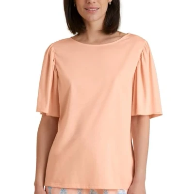 Abbildung von Calida Kurzarm Tshirt basic, Damen, Größe: Small, Peach parfait