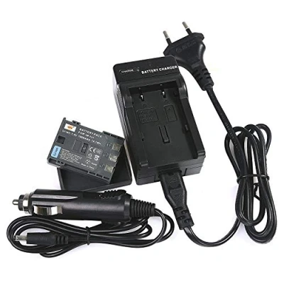 Abbildung von DSTE® Ersatz Batterie und DC18E Reise Ladegerät Compatible für Canon NB 2L 2LH Optura 30 40 50 60 400 500 PowerShot G7 G9 S30 S40 S45 S50 S60 S70 S80 VIXIA HF R10 R100 R11 HG10 HV20 HV30 HV40