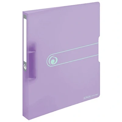 Abbildung von herlitz Ringbuch 2 Ringe DIN A4 3.8 cm lila transparent