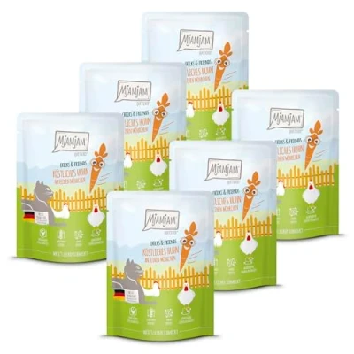 Abbildung von MjAMjAM Quetschie Chicks &amp; Friends köstliches Huhn an feinen Möhrchen 6 x 300g