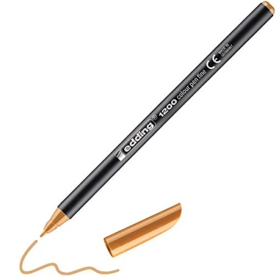 Abbildung von 5 x edding Fasermaler 1200 colourpen 1mm hellorange