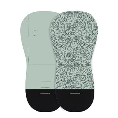 Abbildung von Petite&amp;Mars Foamy memory foam liner * Sitzeinlage Universal Sitzauflage für Kinderwagen, Buggy Anti Stoß Baumwolle (Green Hipster)