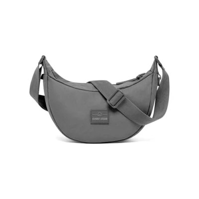 Abbildung von Johnny Urban Crossbody Bag Damen &amp; Herren Grau Ally Small Moon Design Kleine Bauchtasche im Halbmond Stil Halbrunde Tasche mit verstellbarem Gurt Wasserabweisend