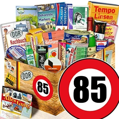 Abbildung von Spezial Geschenk Box/Ossi Paket/Geburtstag 85 / Geschenkkorb Mutter