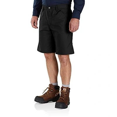Abbildung von Carhartt Herren Rugged Professional™ Serie Flex® Relaxed Fit Canvas Arbeitsshorts, Schwarz, W32