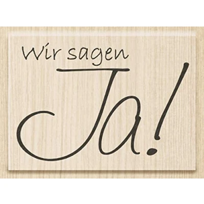 Abbildung von Heyda Motivstempel &#039;Wir sagen JA!&#039; 6,4x4,5cm