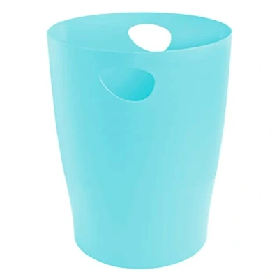 Abbildung von Exacompta 45363D ECOBIN Papierkorb Aquarel 15 Liter mit Griffen. Eleganter und robuster Mülleimer im modernen Design Pastell Grün