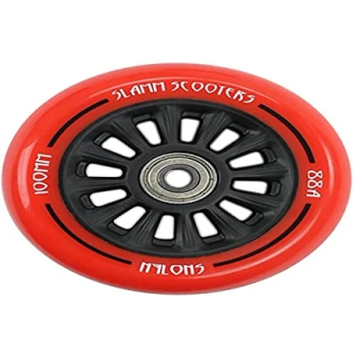 Abbildung von Slamm Scooters 100 mm Nylon Core Räder, Unisex Erwachsene, Unisex, SL509_Red_100 mm, rot,