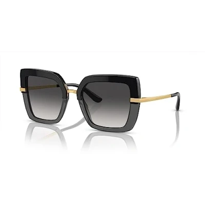 Abbildung von Dolce&amp;Gabbana Sonnenbrille black/goldcoloured, Damen, Größe: 52, Black/gold coloured